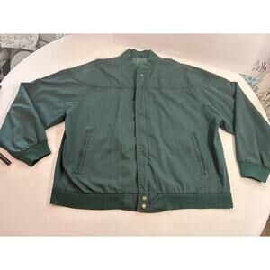 Arnold Palmer XL Harrington Jacket Green Vintage Golf Bomber Zip Coat Retro